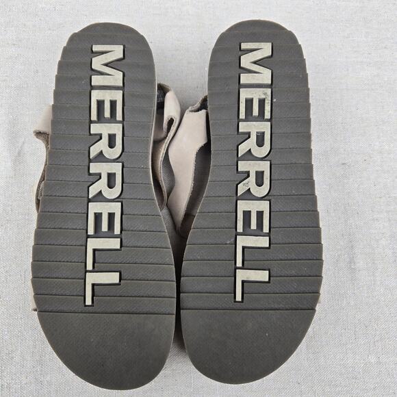 Merrell Juno Backstrap Moon Soft Nubuck Leather Strap Sandals Open Toe Womens 9 - Picture 5 of 10